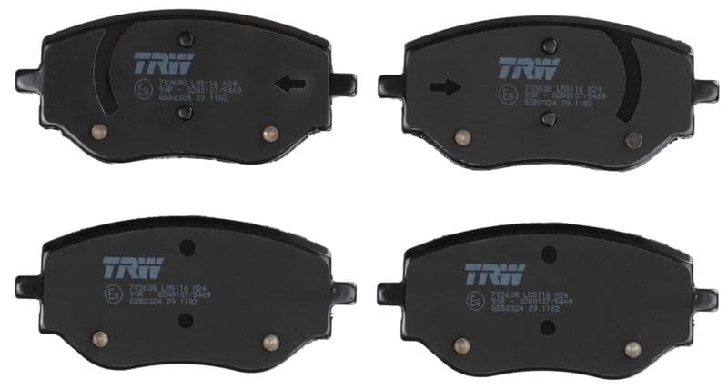 set placute frana,frana disc TRW GDB2324