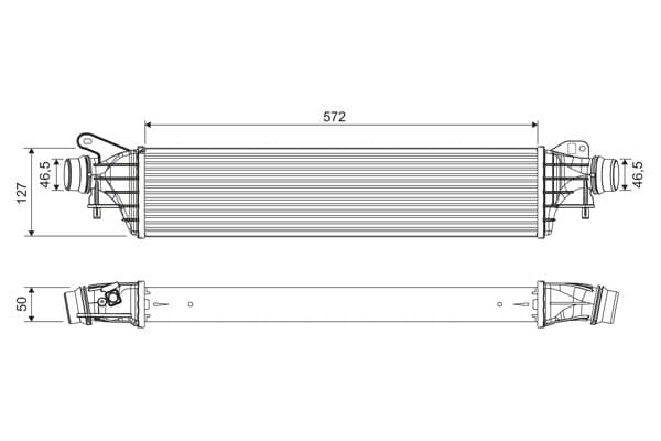 Intercooler, compresor VALEO 822909