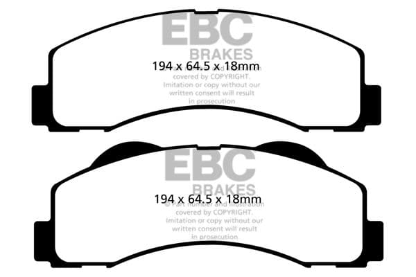 set placute frana,frana disc EBC Brakes DP61855