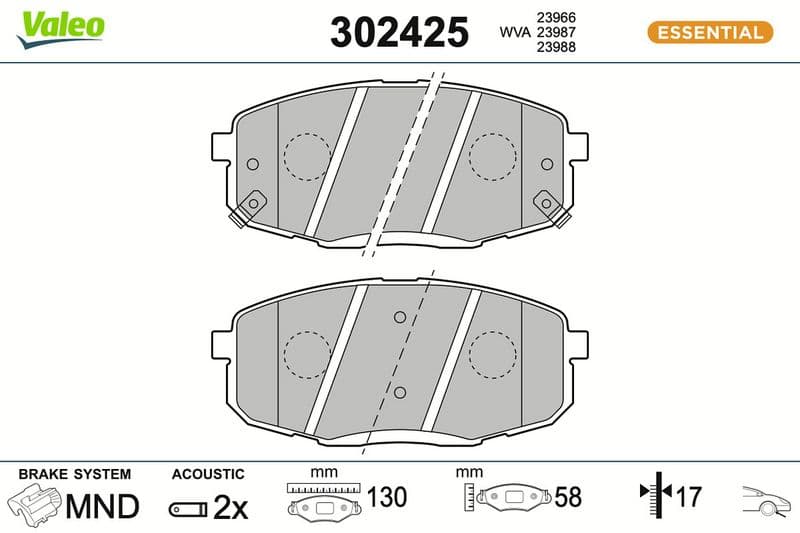 set placute frana,frana disc VALEO 302425