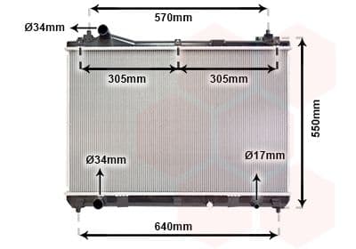 Radiator, racire motor VAN WEZEL 52002100