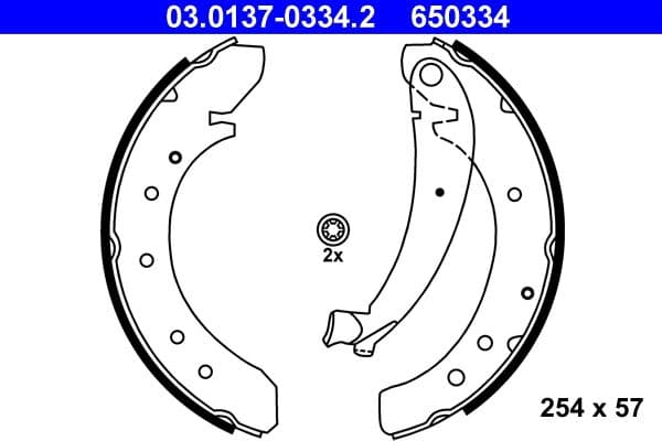 Set saboti frana ATE 03.0137-0334.2
