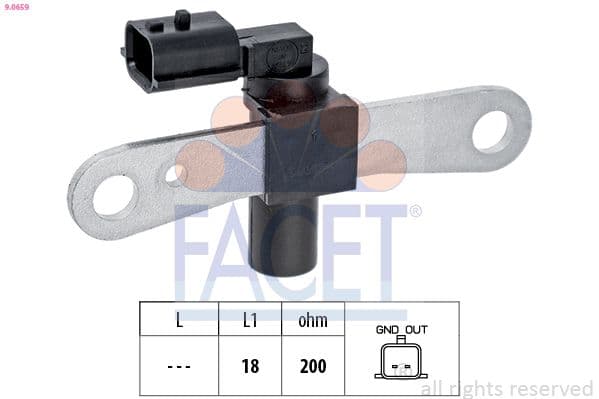 Senzor impulsuri, arbore cotit FACET Made in Italy - OE Equivalent 9.0659