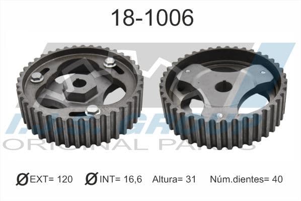 Roata dintata, ax cu came IJS 18-1006