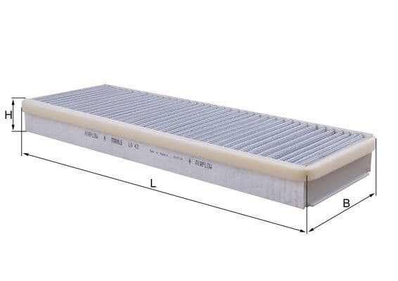 Filtru, aer habitaclu MAHLE LA 43
