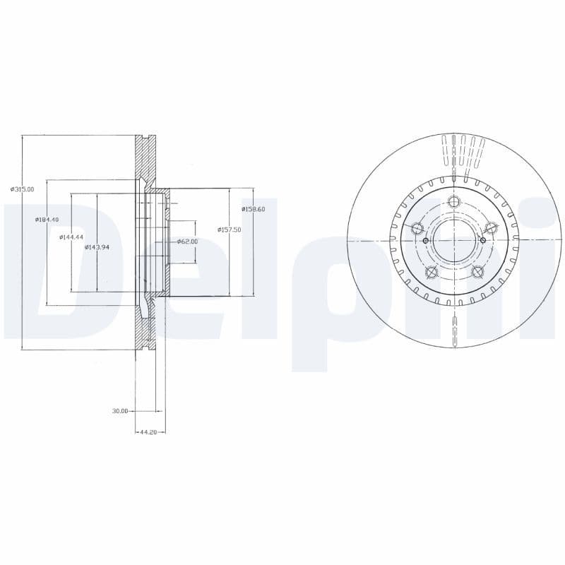 Disc frana DELPHI BG9074