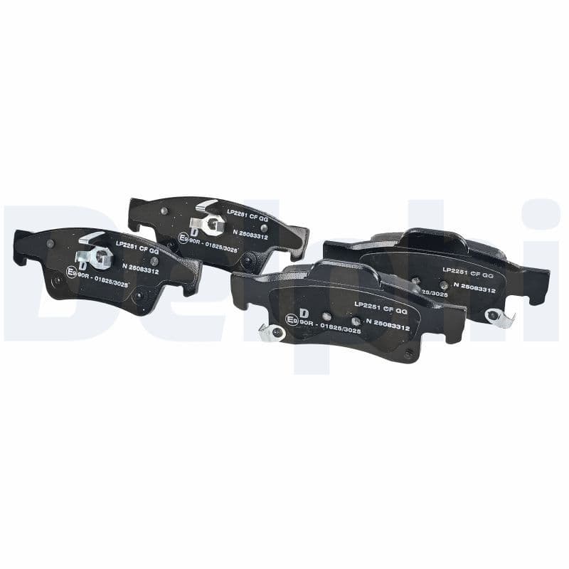 set placute frana,frana disc DELPHI LP2251