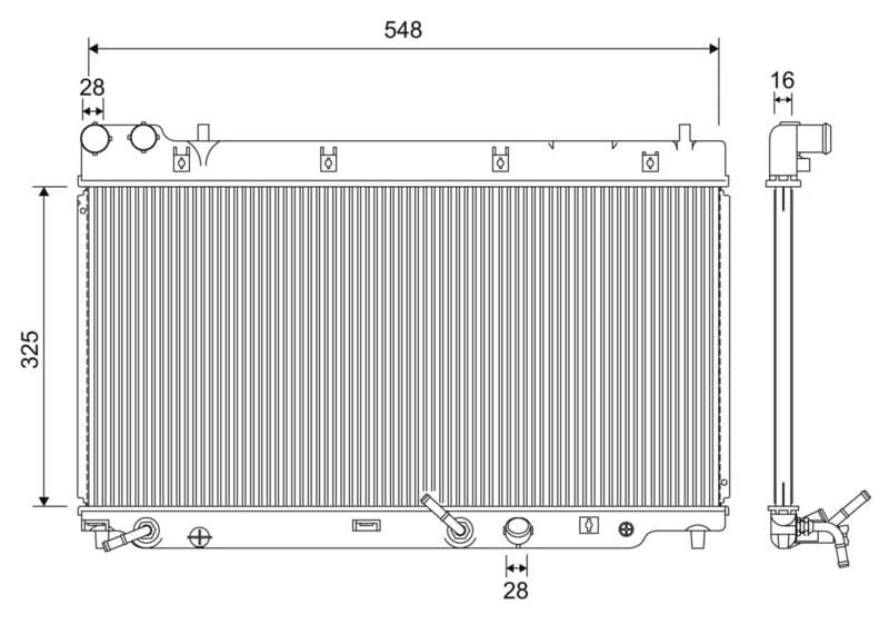 Radiator, racire motor VALEO 701210