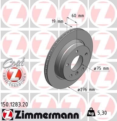 Disc frana ZIMMERMANN COAT Z 150.1283.20