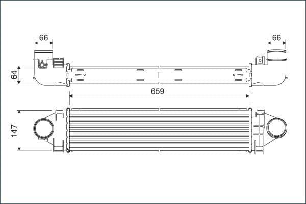 Intercooler, compresor VALEO 822926