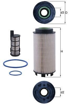 filtru combustibil MAHLE KX 403/1KIT