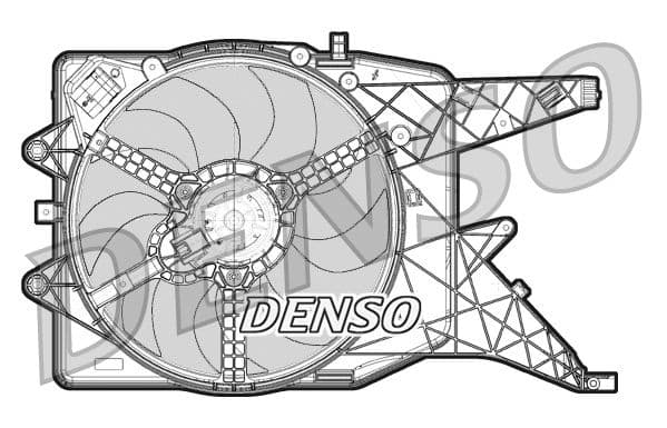 Ventilator, radiator DENSO DER20011