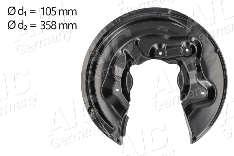 protectie stropire,disc frana AIC Calitatea originală 57849