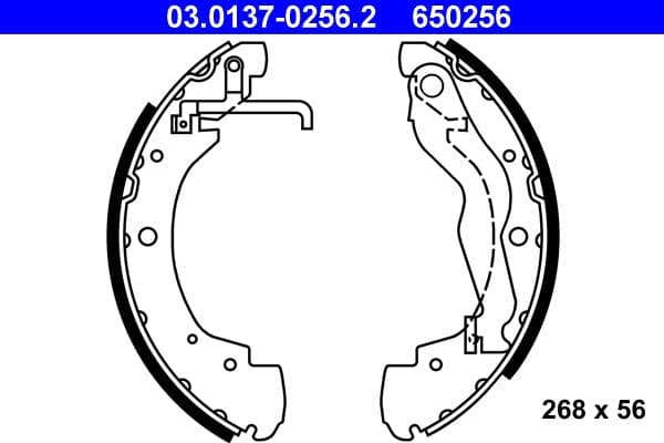 Set saboti frana ATE 03.0137-0256.2
