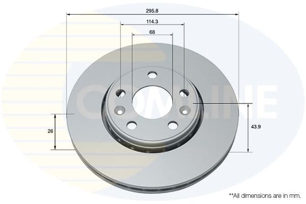 Disc frana COMLINE ADC1584V