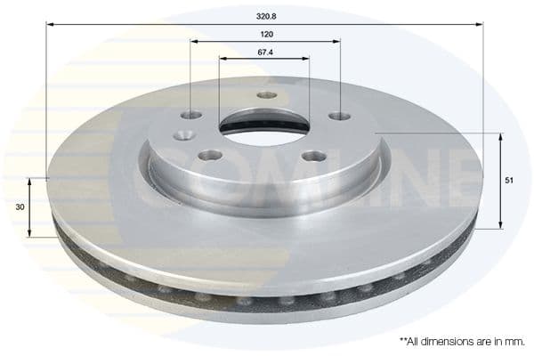 Disc frana COMLINE ADC1142V