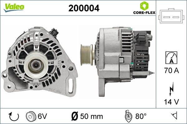 Generator / Alternator VALEO 200004