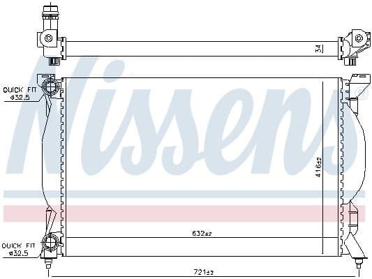 Radiator, racire motor NISSENS ** FIRST FIT ** 60304A