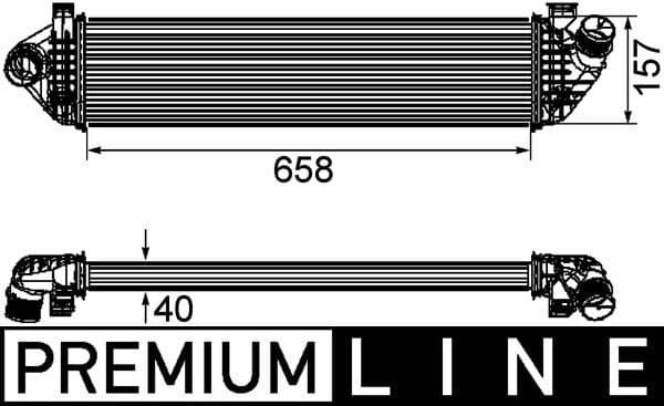 Intercooler, compresor MAHLE BEHR *** PREMIUM LINE *** CI 198 000P