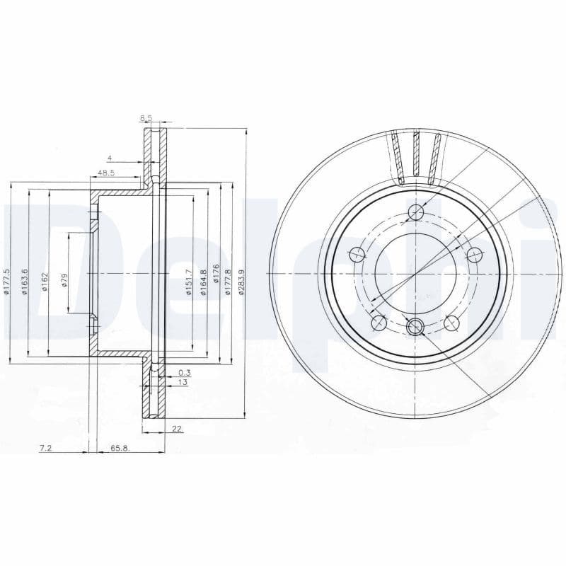 Disc frana DELPHI BG3899C