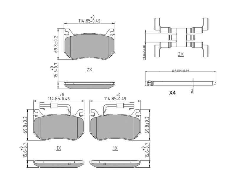 set placute frana,frana disc FERODO PREMIER FDB4847
