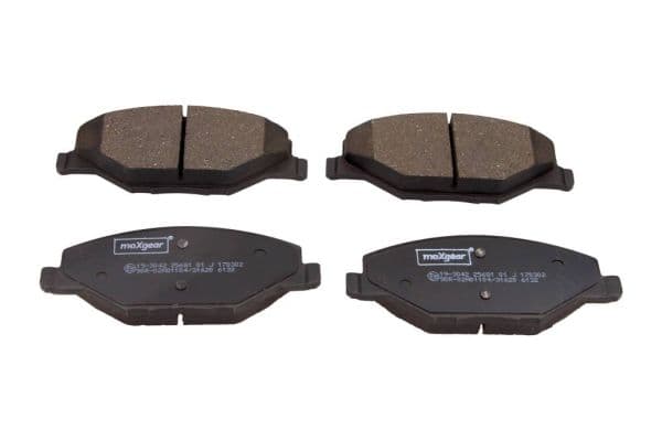 set placute frana,frana disc MAXGEAR 19-3042
