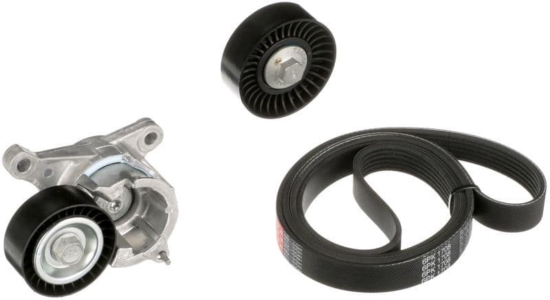 Set curea transmisie cu caneluri GATES Micro-V® K016PK1708