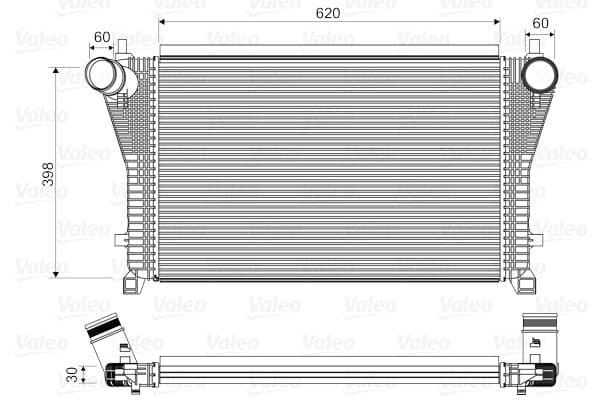 Intercooler, compresor VALEO 818347