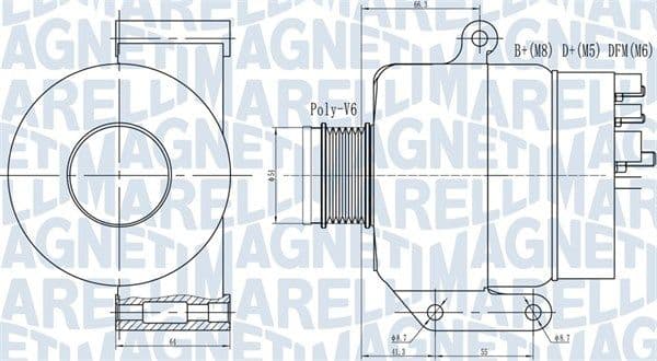 Generator / Alternator MAGNETI MARELLI 063731935010