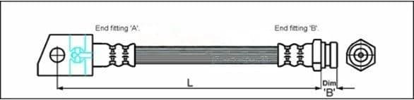 Furtun frana METZGER AUTOTEILE 4114749