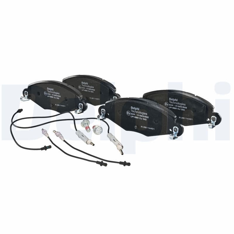 set placute frana,frana disc DELPHI LP1655