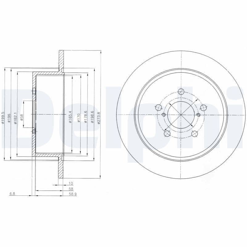 Disc frana DELPHI BG4129