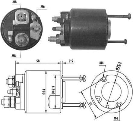 Solenoid, electromotor MAGNETI MARELLI 940113050064