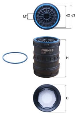 filtru combustibil MAHLE CleanLine KC 645D