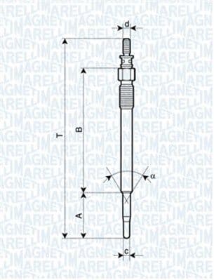 Bujie incandescenta MAGNETI MARELLI 062900022304
