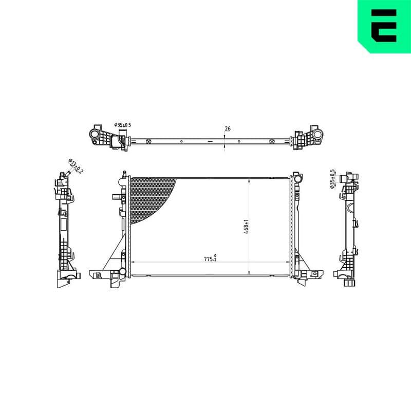 Radiator, racire motor ERA 673001