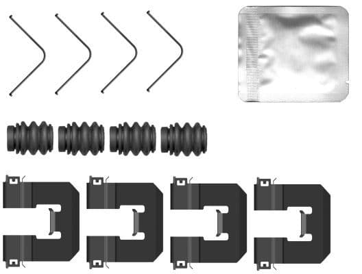 Set accesorii, placute frana TEXTAR 82560400