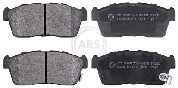 set placute frana,frana disc ABS 37222