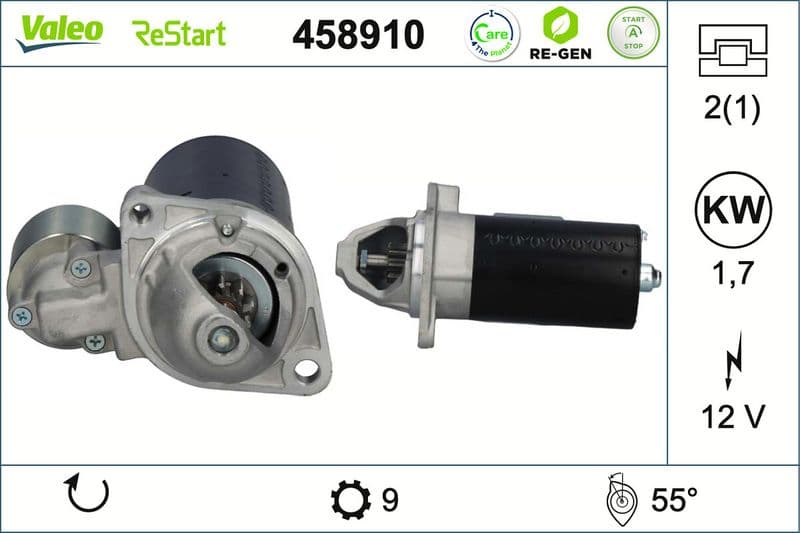 starter VALEO RE-GEN REMANUFACTURED STOP&START 458910
