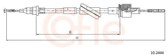 Cablu ambreiaj COFLE 10.2444