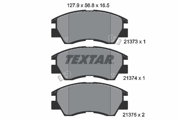 set placute frana,frana disc TEXTAR 2137301