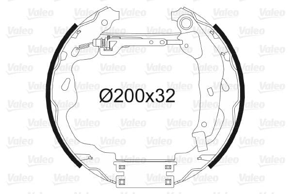 Set saboti frana VALEO 554848