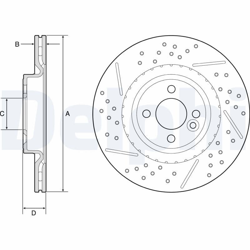 Disc frana DELPHI BG4789C