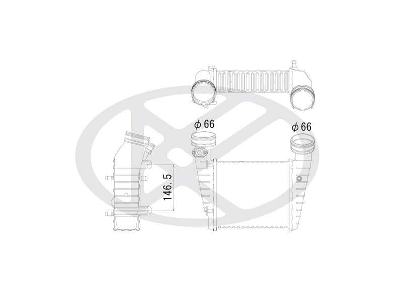 Intercooler, compresor KOYORAD IA450174