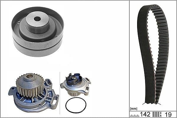 Set pompa apa + curea dintata Schaeffler INA 530 0156 30