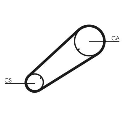 Curea de distributie CONTINENTAL CTAM CT1004
