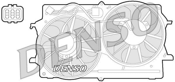 Ventilator, radiator DENSO DER10007