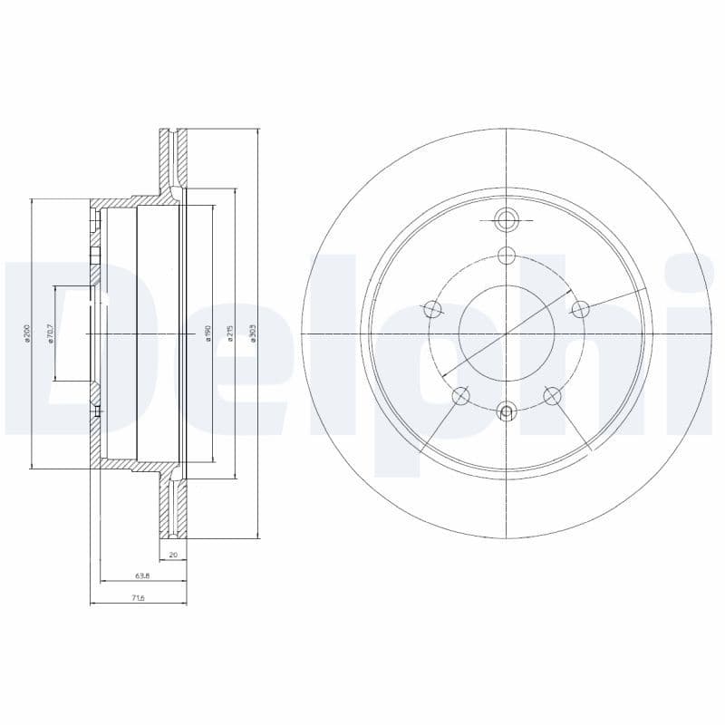 Disc frana DELPHI BG4069