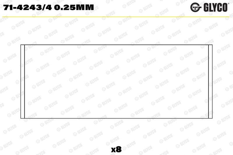Cuzinet bielă GLYCO 71-4243/4 0.25mm
