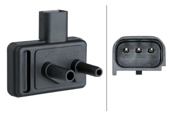 Senzor, presiune gaze evacuare HELLA 6PP 009 409-431